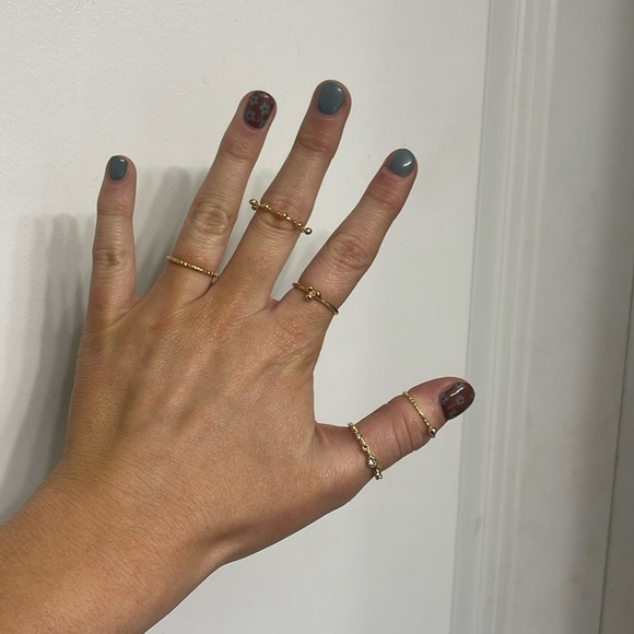 Bohemian Gold Ring Set 💛 Lot 12 - Picture 2 of 4